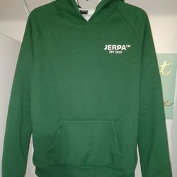 Mens Pine Green Colorway Jerpa- Sherpa Lined Hoodie Size Large New 