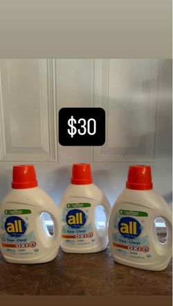 All Free & Clear Advanced OXI Laundry Detergent x3