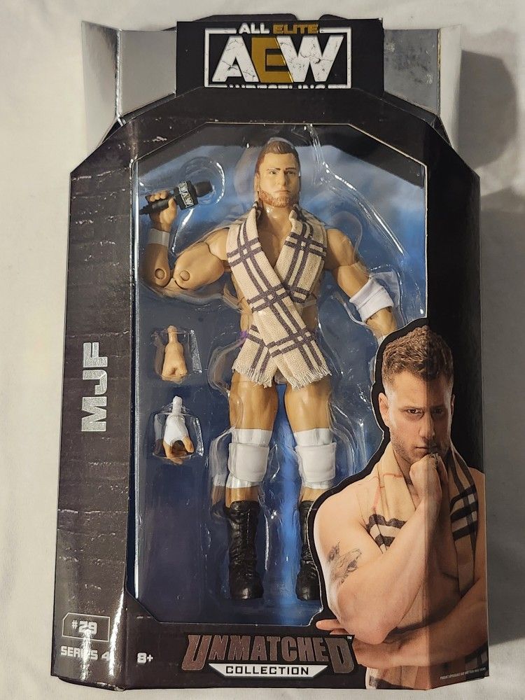 ALL ELITE WRESTLING SERIES 4. UNMATCHED COLLECTION. #29 MJF 6 1/2" ACTION FIGURE.