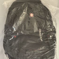 New Crossgear Travel Laptop Backpack - Black, CA25315E, Durable & Spacious