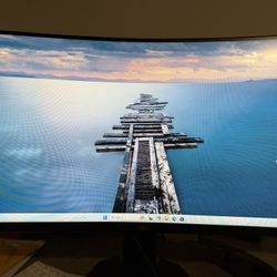 Dell Slim Windows PC. 16 G RAM. 1 TB SSD 27” Dell Curved Monitor