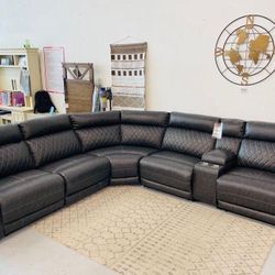 6 Pcs Power Reclining Sectional Sofa Samperstone