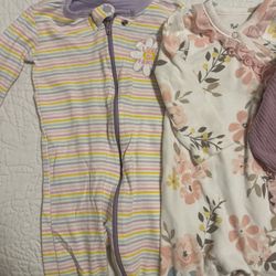 9 Months Carter’s Footed Sleepers (3) - Girls