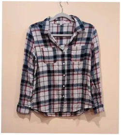 Eden & Olivia Plaid Long Sleeve Women's Medium