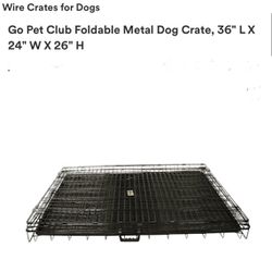 Extra Large Dog Crate With 2 Doors And New Bed Pad