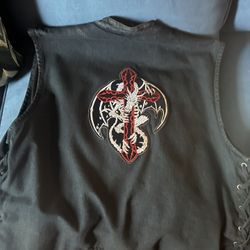 Leather Chaps Extra Large Leather Jacket, Extra Extra Large, Leather Vest, Large Denim Vest, Extra Extra Large