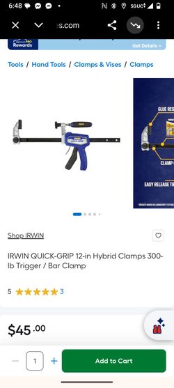 Irwin  Quick Grip 12" Hybrid Clamp