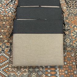 (4) Patio Furniture Seats Cushions