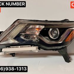 2017-2019 NISSAN PATHFINDER OEM LH HALOGEN HEADLIGHT. DRIVER SIDE.
