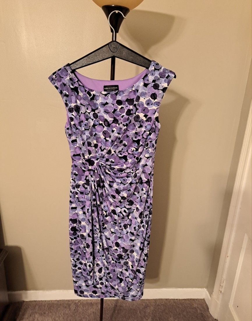 Purple, Blue, Gray Dress