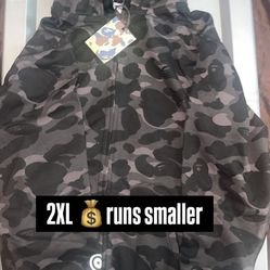Bape Zip Up 2XL