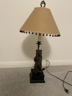 Bear Figure Table Lamp with Shade