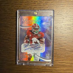 JAHMYR GIBBS ROOKIE AUTO HOLO PRESTIGE