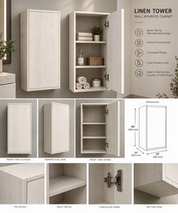 Linen Tower Wall Mounted Cabinet