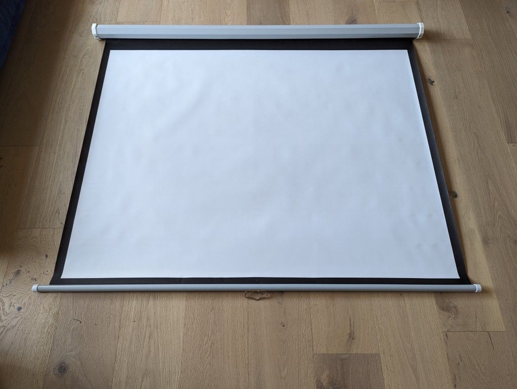 72" HD Zero Edge ZE-72 Black Diamond Self Lock Projector Screen New In Box