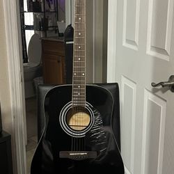 Silver tone acoustic guitar model 6001 black