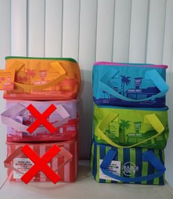 Trader Joe’s, mini insulated bags , lunch bags, $20.00 each, four colors available ,cash only.