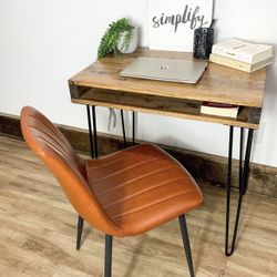 Custom farmhouse Office Desk Study Filling Cabinet Solid Wood Modern Rustic Office File Writing Restoration Hardware Insp Carpenter Bookcase