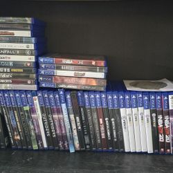 Video games - PS4, PS2, PS3, PS5, Xbox One, X, Wii, Wii U. 