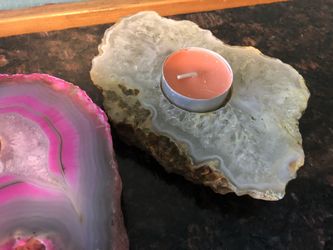 Quartz candle holders