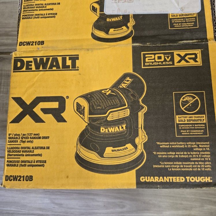 DEWALT
20V MAX XR Cordless Brushless 5 in. Random Orbital Sander (Tool Only)#3672