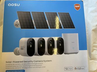 AOSU Solar Camera Security Outdoor - 3K/5MP Security Cameras Wireless...