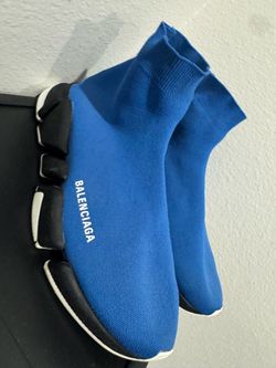 Balenciaga Speed Trainer Sock Sneakers Blue