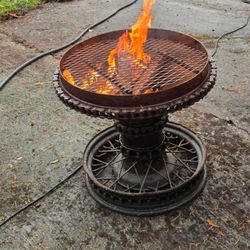 Harley-Davidson Custom Outdoor Table/Fire Pitch / Barbecue
