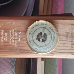 Vintage Collectors Berometer And Thermometer Wall Art.