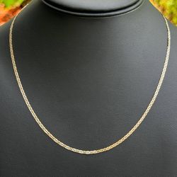 Jewelry 10k solid Two Tone Yellow Gold Mariner link 20.25” Chain necklace 3.00 grams 2.00mm