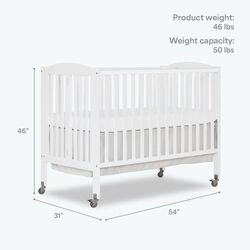 Dream On Me 2-in-1 Folding Crib (minor scratches)
