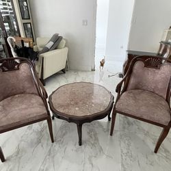 Antique Table And Chairs Set