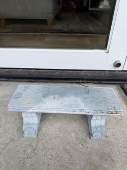Mini Plastic Garden Ornament Bench