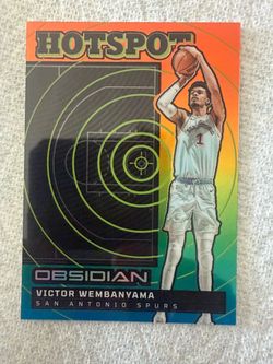 2024 Obsidian Victor Wembanyama Spurs Hotspot #8 15 /15 COLOR MATCH