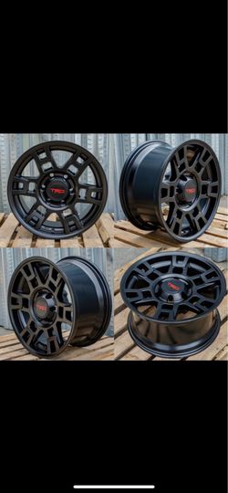 Toyota trd style 17x8 new rims set 5 offset