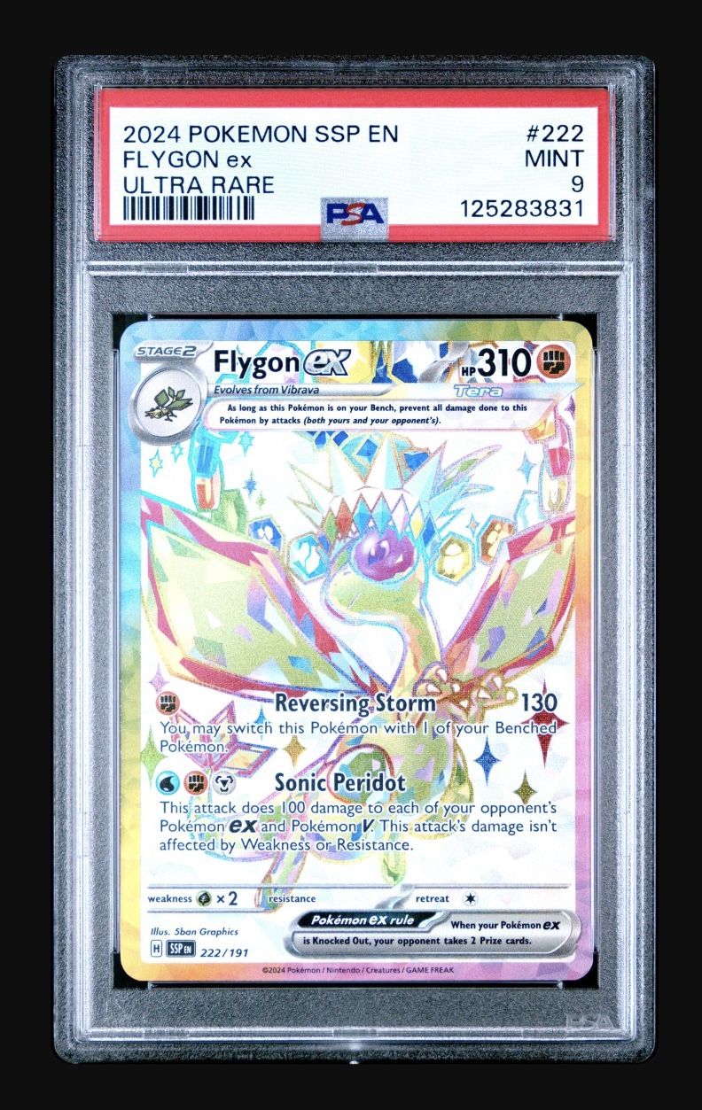 PSA 9 - Flygon EX 222/191 Full Art Graded Pokémon Card