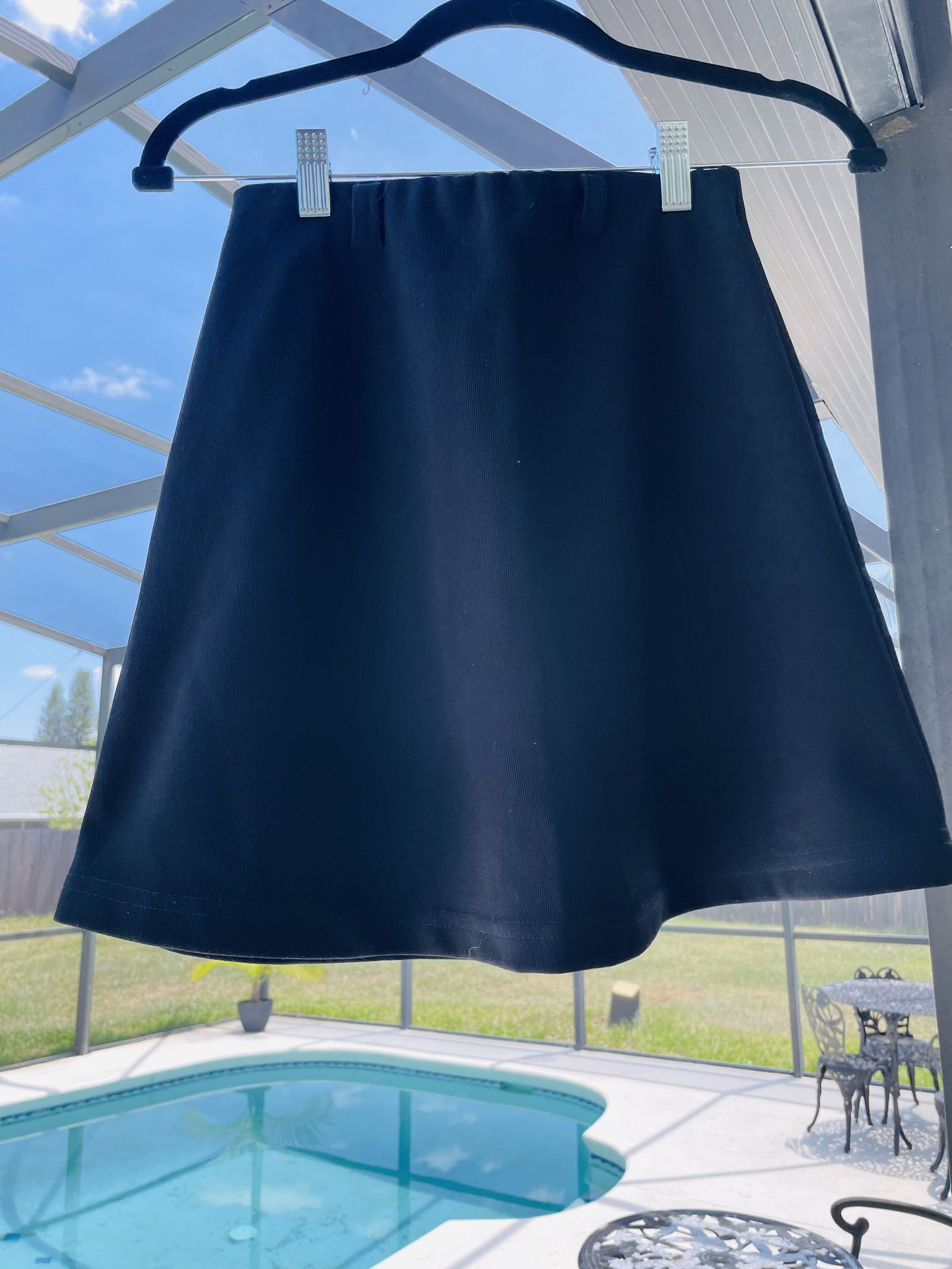 Black A-line Skirt