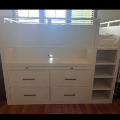 Bunk Bed With Desk And Draws