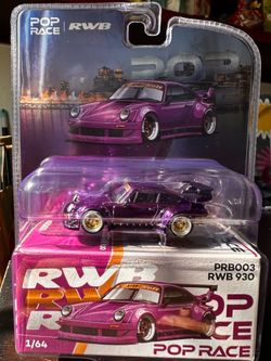 2026 Pop Race 1:64 diecast RWB 930 Purple Chrome PRB003 Vancouver Event Exclusive Blister