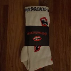 Chrome heart socks