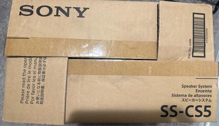 Brand new Sony SS-CS5 3-Way Bookshelf Speakers (Pair)