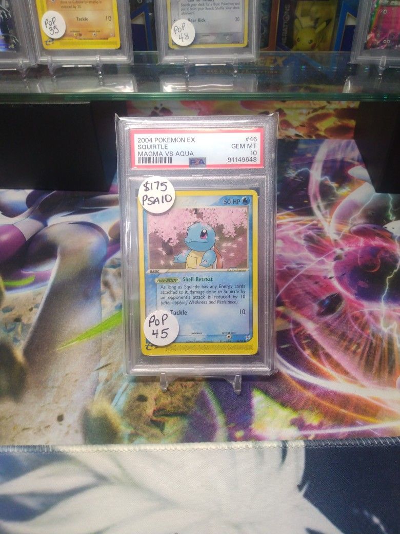 Pokemon EX Squirtle e-Reader 2004 PSA 10