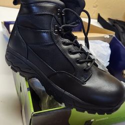 Men's  Soft Toe Work Boots Black Jasper MaxTRAX with Side-Zip