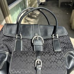 Vintage coach bag wallet combo