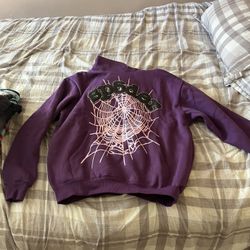 Sp5der Grape Hoodie