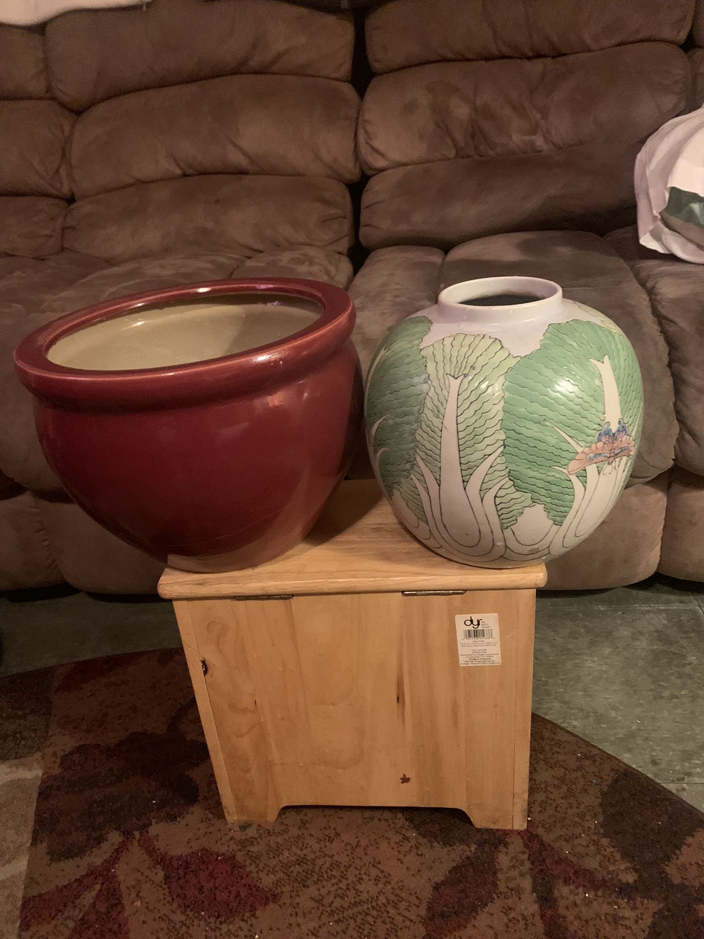 2 CERAMIC FLOWER šŗ POTS