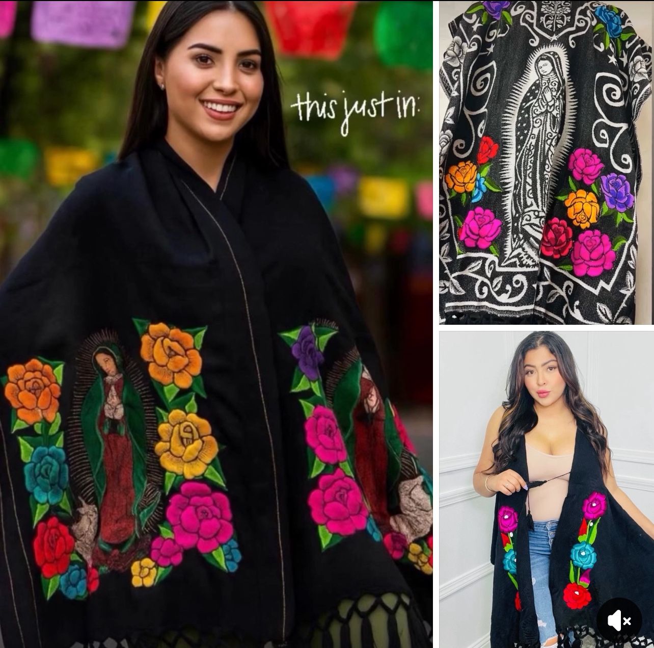 Rebozo Bordado, Virgen