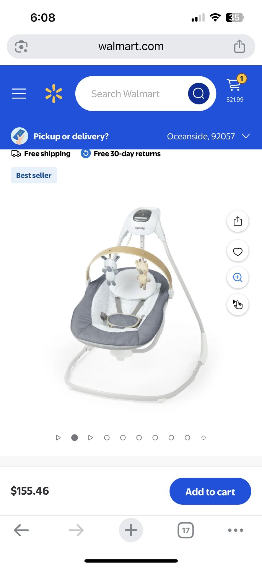 Soothing Swing For Baby
