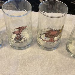 Vintage 1981 Arby's B.C. Comics Ice Age Collector Series Glasses