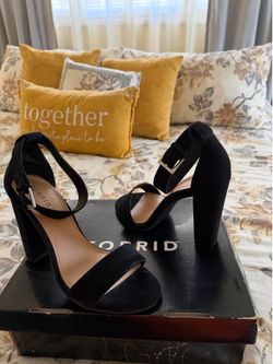 Size 8.5 Wide.  Torrid Two Strap Tappered.